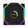 LIAN LI UNI FAN SL Wireless 120 ARGB 3 vnt rinkinys Juodas