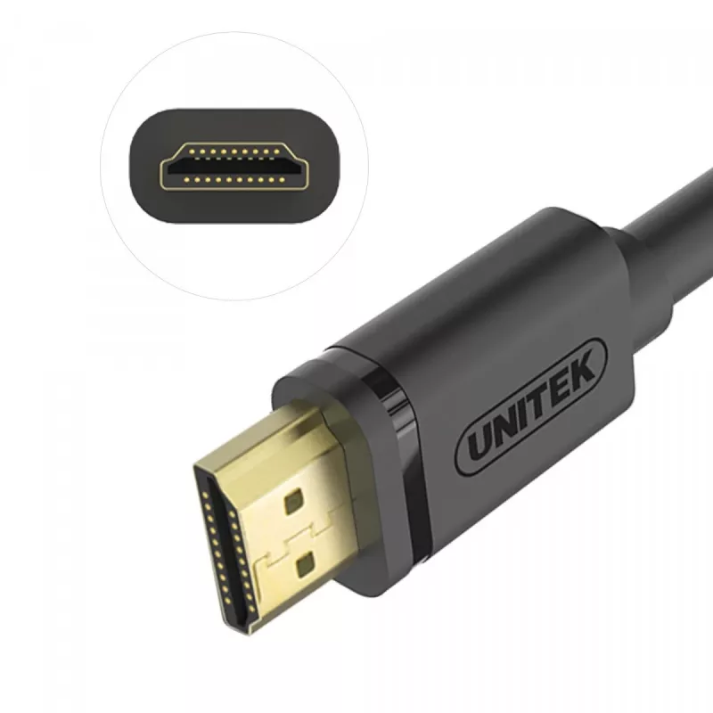 UNITEK Y-C137M HDMI laidas 1,5 m HDMI A tipo (Standartinis) Juoda