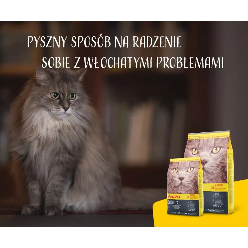 Josera Catelux Adult sausas kačių ėdalas su antiena ir paukštiena, 2 kg