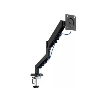 Monitorinis ranka TRACER Pivot Master TRAUCH47659 – reguliuojamas aukštis, pakreipimas/sukimas, VESA 100×100, iki 9 kg, 13–32 colių ekranams, stalviršio tvirtinimas, juoda