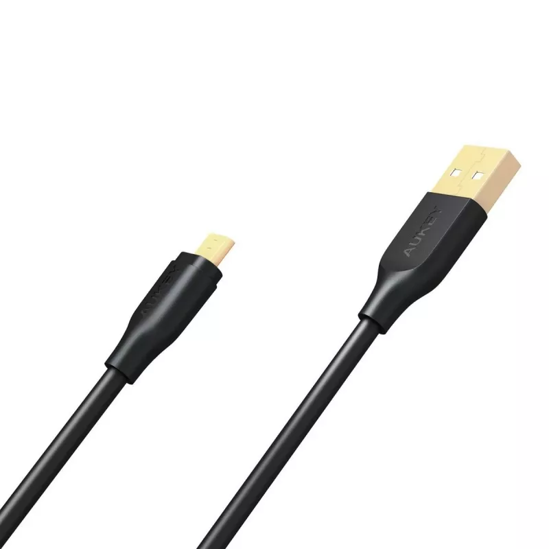 AUKEY CB-MD1 Black greitasis laidas Quick Charge micro USB-USB | 1m | 5A | 480 Mbps