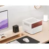Micro bokštinis kompiuterio korpusas Jonsbo N4 BALTA Mini-ITX su grūdintu stiklu