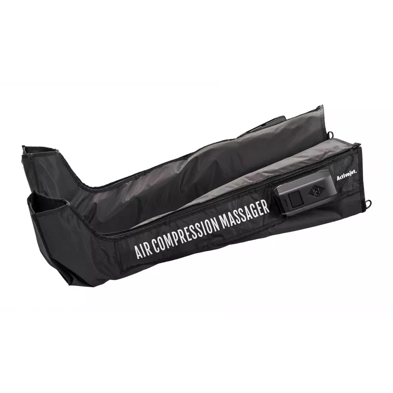 Limfodrenažinis kojų masažuoklis ActiveJet ACM-PLUS-A1 M, baterija 25 W, juoda, 380×950×60 mm