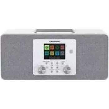 Grundig DTR 6100 2.1 DAB nešiojamas radijo imtuvas, analoginis ir skaitmeninis, baltas
