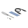 Kortelė DeLOCK 42600 USB 3.2 Gen 1 M.2 NVMe SSD dėklas