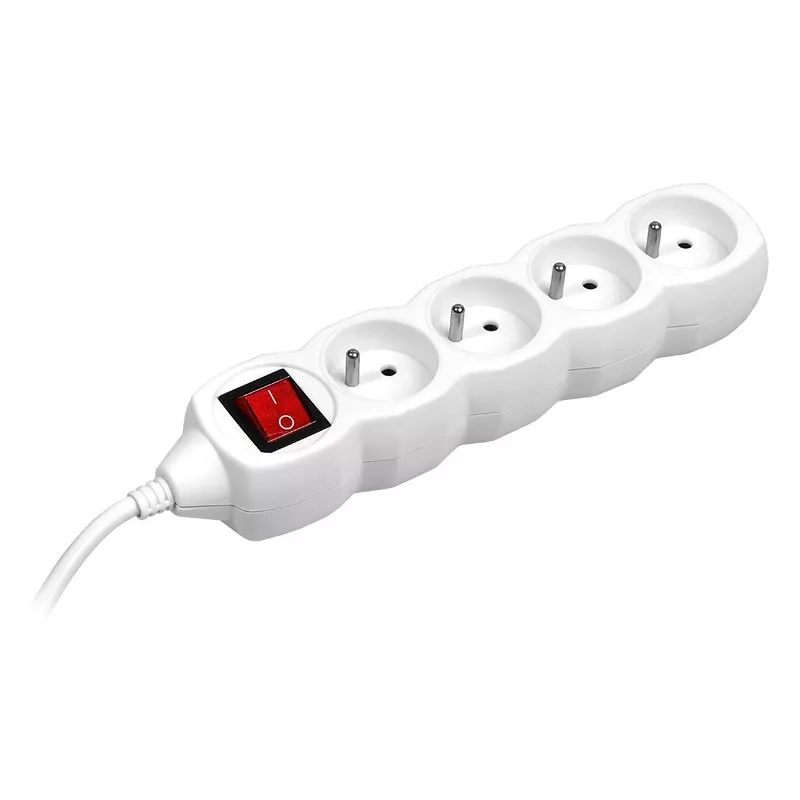 TRACER PowerWatch 3 m (4 lizdai) baltas su jungikliu