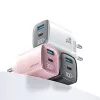 Kroviklis usams CC229 30W GaN USB-C ir USB kompaktiškas kelioninis su LED indikatoriumi