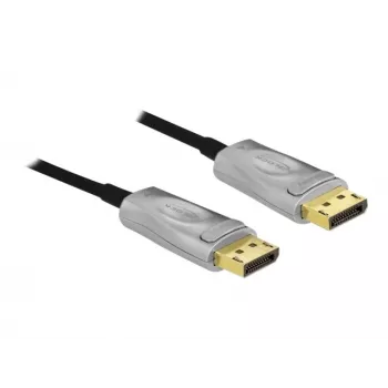 DeLOCK DisplayPort kabelis, DisplayPort (M) į DisplayPort (M), DisplayPort 1.4, 15,0 m, palaiko 8K UHD (7680 × 4320), juoda (85886)