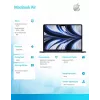 Nešiojamas kompiuteris MacBook Air 13.6 M2 8/8, 16GB, 256GB – Midnight