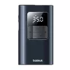 Baseus PrimeTrip VA1 padangų pripūtimo kompresorius, 75 W, 2 viename su žibintuvėliu ir 6000 mAh baterija, juodas