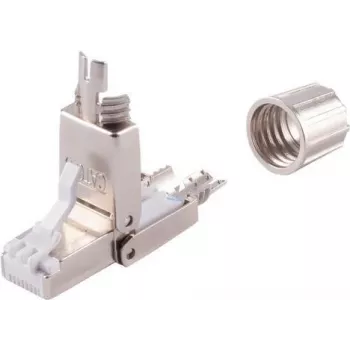 Tinklo adapteris ShiverPeaks 08-10001 Beįrankis STP Cat. 6A, RJ45, ekranuotas, beįrankis užspaudimas