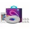 LED juostinis šviestuvas Vention PAEWH 2 m, USB maitinimas 5V, RGB su IR nuotolinio valdymo pulteliu, montavimas ant dvipusės juostos
