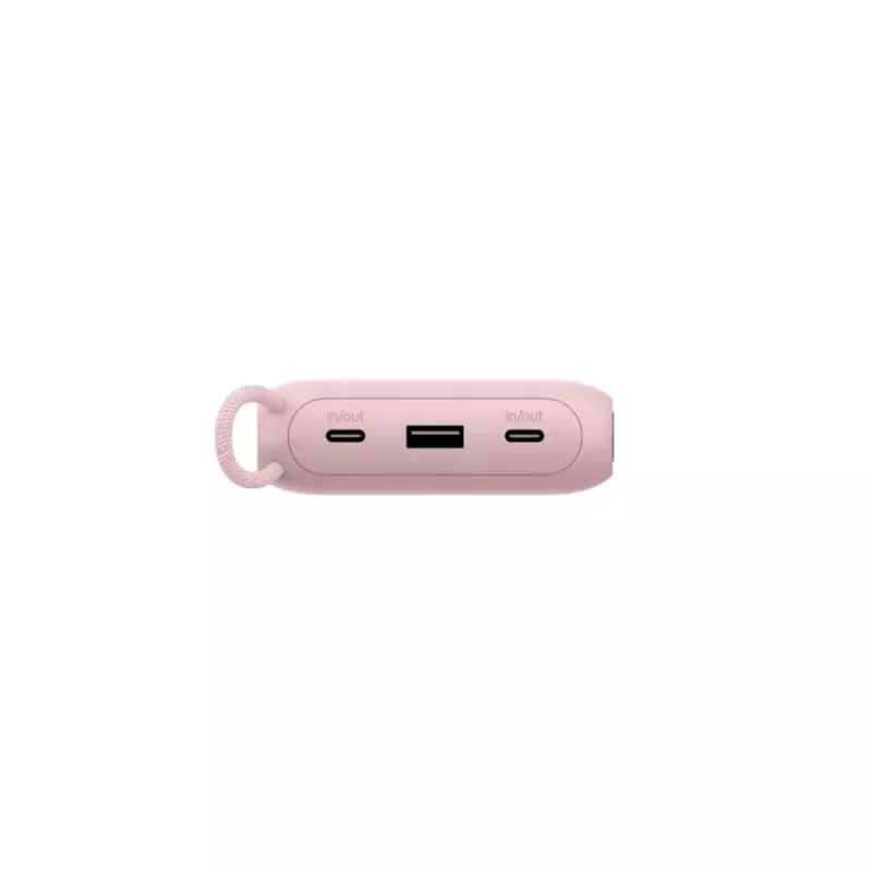 Power bank Belkin BPB028HQPK 20000 mAh – 2× USB-C, 1× USB-A, rožinė