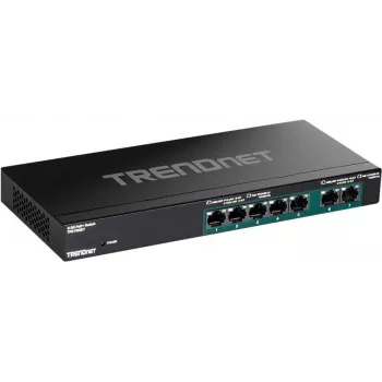 TRENDnet TPE-TG327 - nevaldomas jungiklis - 5 x 10/100/1000 (PoE+) + 2 x 10/100/1000/2.5G (PoE+) - montuojamas ant sienos - PoE+ (70 W) - TAA atitikmuo