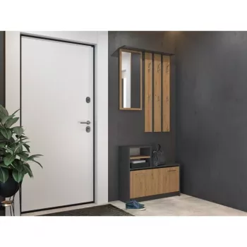 Prieškambario spintelė top e shop GAR ANT/ART su 1 varstomu dureliu, 850×240×1600 mm