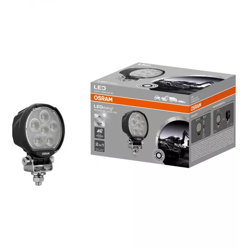 Prožektorius LED Ledvance ROUND WL VX100-WD 10W 3000K automobilių vidui ir išorėje