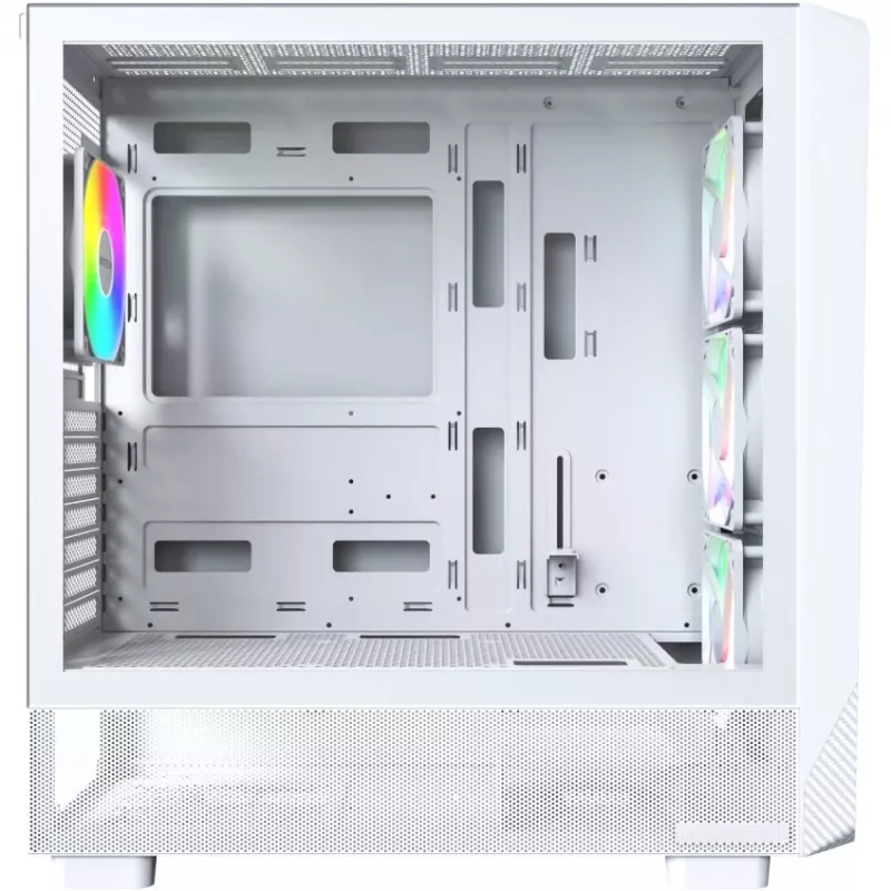 Korpusas Montech X5 Midi Tower Baltas ATX 3x140mm Ventiliatoriai