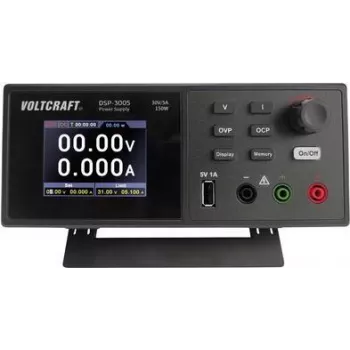 Laboratorinis maitinimo šaltinis VOLTCRAFT DSP-3005, reguliuojamas 0–30 V / 0–5 A, 150 W, USB 2.0 A tipo, vergo funkcija, 1 išėjimas (VC-12231810)