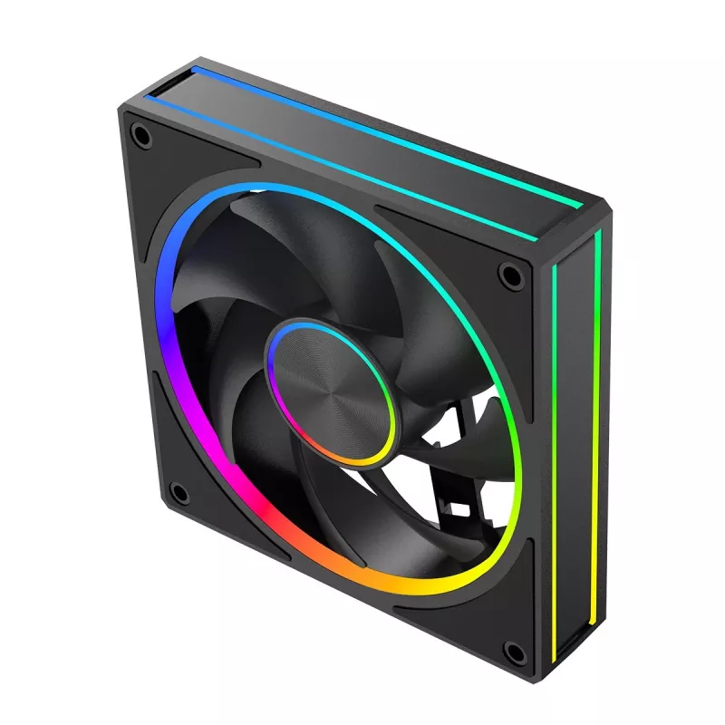 Kompiuterio ventiliatorius MODECOM VOLCANO LOOP 120 ARGB, 120 mm, PWM, 400–1400 RPM, juodas