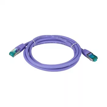 EFB-Elektronik RJ45 jungiamasis laidas Cat.6A S/FTP LSZH Violetinis 0,5m