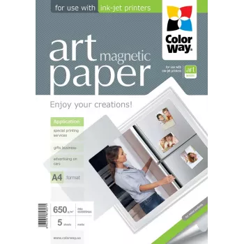 ART | Balta | 650 g/m² | A4 | Matinis Magnetinis Fotopopierius