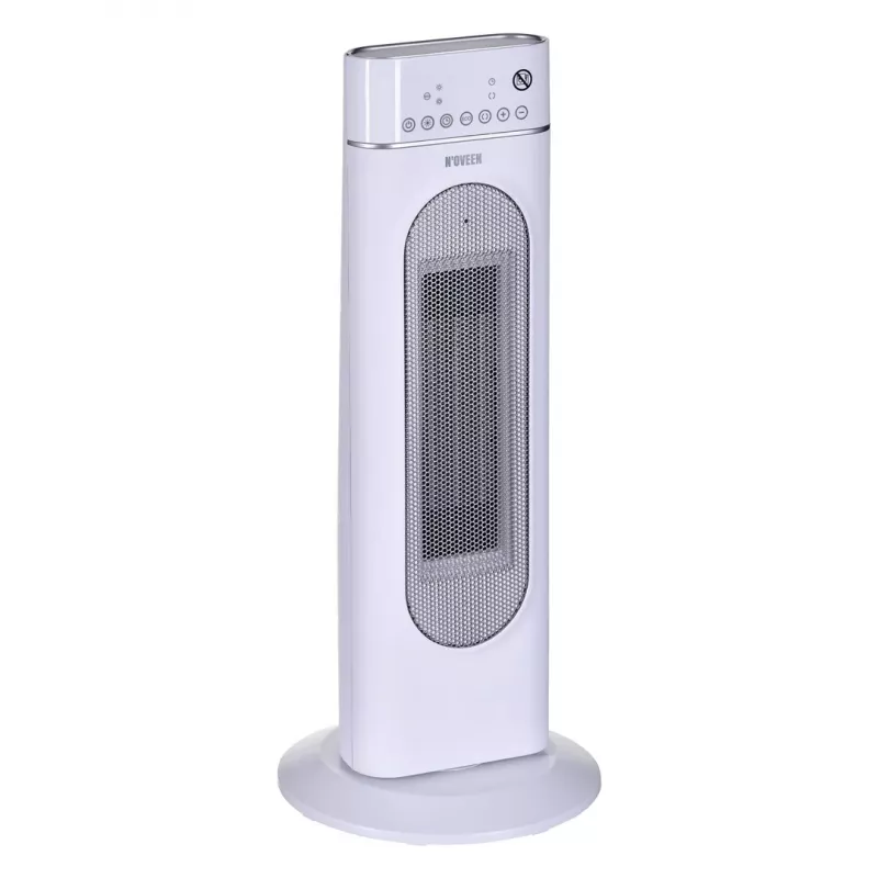 Elektrinis keraminis šildytuvas NOVEEN PTC3000, 2000 W (1200 W min), LED ekranas, laikmatis, nuotolinis valdymas, siūbavimas, baltas