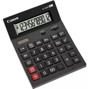 Canon WS-1210T skaičiuotuvas stalinis 12 skaitmenų LCD reguliuojamas ekranas juodas