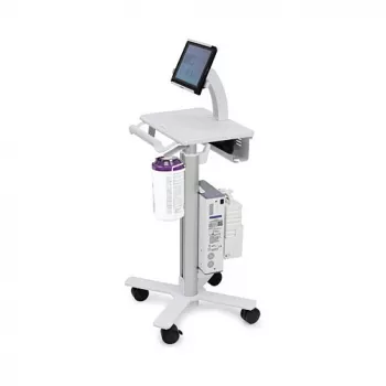 Ergotron Tablet Cart SV10 – vežimėlis planšetei / klaviatūrai, metalas, baltas, aliuminis, iki 30,5 cm (12 inch)