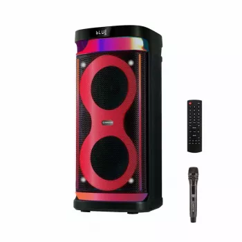 Nešiojama kolonėlė MANTA SPK0601B100, 100 W, Bluetooth, karaoke, belaidis mikrofonas, baterija, ekvalaizeris, disko apšvietimas