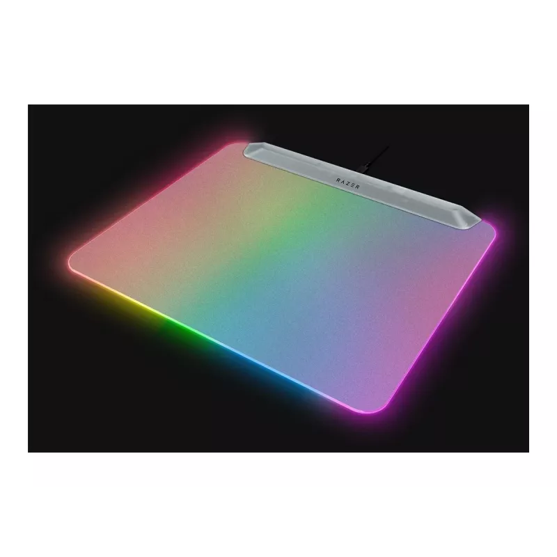 Žaidimų pelės kilimėlis Razer Firefly V2 Pro White – RGB apšvietimas, USB maitinimas, neslystantis pagrindas