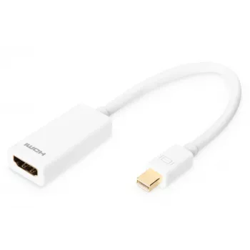 DIGITUS Mini DisplayPort į HDMI Type A adapterio kabelis, 0,15 m