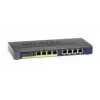 NETGEAR GS108PP nevaldomas gigabitinis Ethernet (10/100/1000) jungiklis su PoE, juodas