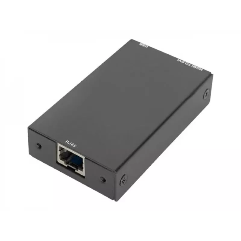 Digitus DS-51202 DVI jungtis moduliniams KVM pultams, RJ45–DVI, USB, iki 60 m, Full HD