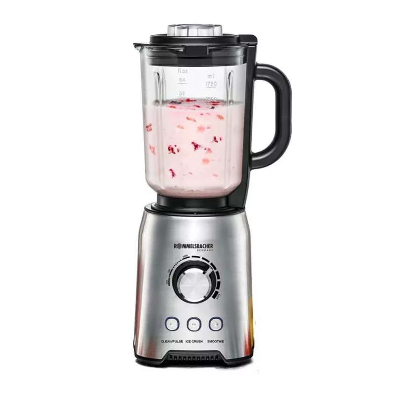 Stalinis blenderis Rommelsbacher MX 1250 — 1200 W, 1,75 l stiklinis indas, nerūdijantis plienas