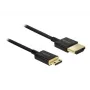 DeLOCK Slim Premium HDMI laidas, HDMI (A) – Mini-HDMI (C), 2,0 m, juodas (84778)