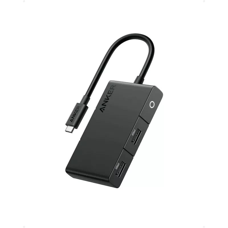 Anker 332 A8356G11 USB-C šakotuvas 5-in-1, 4K HDMI vienam ekranui, juodos spalvos