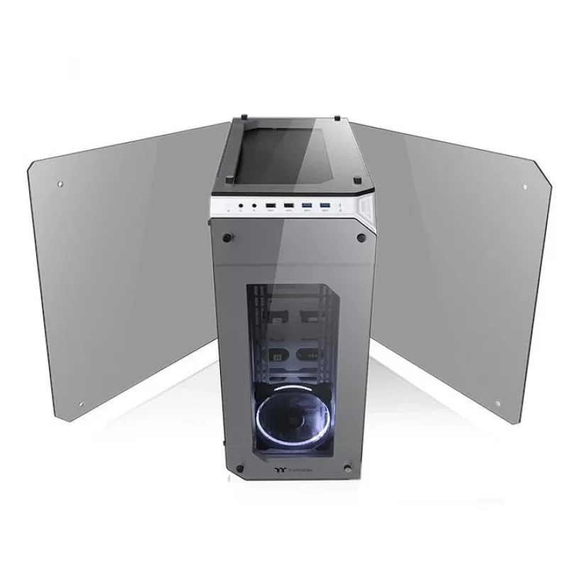 Case View 71 Riing grūdinto stiklo E-ATX pilnas bokštas - Snow Edition