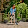 Gardena 14820-55 EasyWeed 1800/18V P4A solo akumuliatorinis piktžolių ir siūlių šepetys, be akumuliatoriaus bei kroviklio, pilkas/turkio