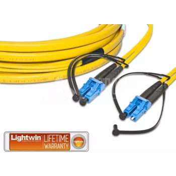 Lightwin LDP-09 LC-LC 1.0 FD šviesolaidinis kabelis 1 m OS2 geltonas