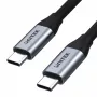 USB C į C duomenų ir įkrovimo kabelis Unitek C14082ABK 1 m, USB 3.2 Gen 2 (10 Gbit/s), 100 W PD, juodas