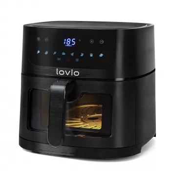 Lovio LVAF002BK PureFry XL Smart 6L Juoda – išmanioji oro gruzdintuvė