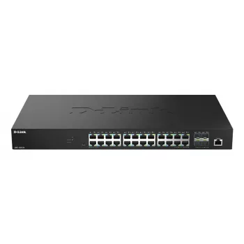 D-Link DMS-1250-28/E 28 prievadų 2.5G kelių gigabitų valdomas jungiklis su 4 x 10G SFP+ prievadais