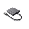 USB-C į HDMI / DisplayPort adapteris GEMBIRD A-CM-HDMIFDPF-01, 4K 60Hz, juodas