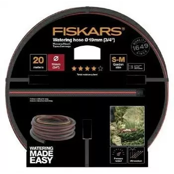 Sodo laistymo žarna Fiskars Q4 3/4 colio 20 m, patvari, 19 mm vidinis skersmuo