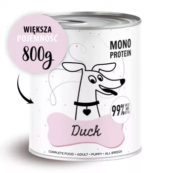 PAKA ZWIERZAKA Pepe Duck šlapias šunų maistas - 800g