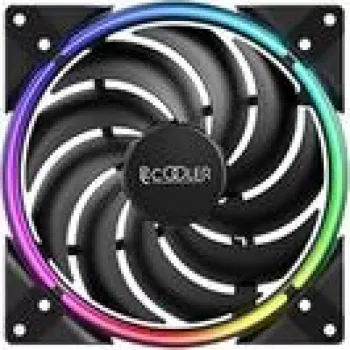PCCOOLER CORONA-MAX-FRGB 140mm korpuso ventiliatorius, 1000–2000 RPM, ARGB apšvietimas