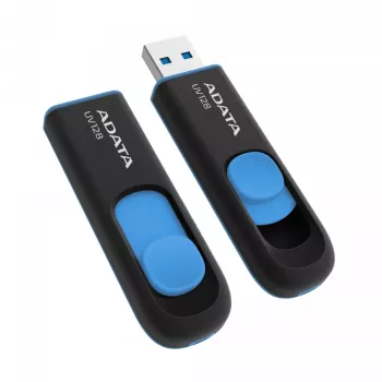 ADATA 64GB DashDrive UV128 USB atmintukas USB Type-A 3.2 Gen 1 (3.1 Gen 1) Juodas, Mėlynas