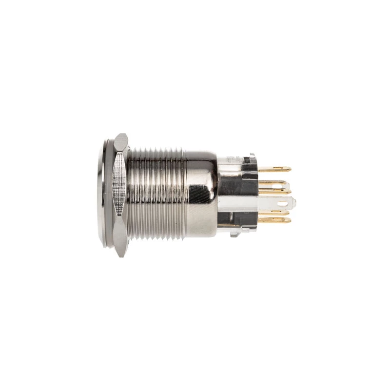 DimasTech vandalizmui atsparus mygtukas 19 mm Silverline Dot RGB PD210