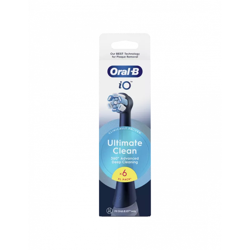 Oral-B iO Ultimate Clean pakeičiamos šepetėlio galvutės (6 vnt.)