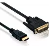 Adapterinis kabelis helos DVI-D (kištukas) į HDMI (kištukas) 1,5 m, 4K 60 Hz